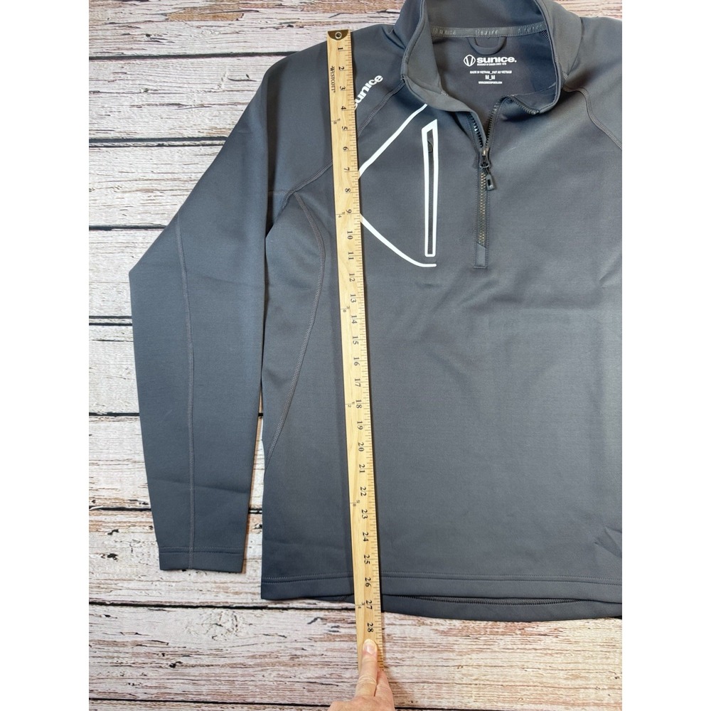 Sunice 1/4 Zip Mens M Allendale SuperliteFX Thermal Golf Logo Athleisure - Picture 5 of 10